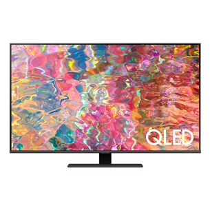 Samsung Q80B, 50'', 4K UHD, QLED, центральная подставка, черный - Телевизор