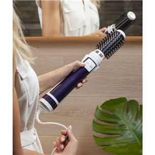 Rowenta Brush Activ Volume & Shine, 1000 W, white/purple - Rotating airbrush