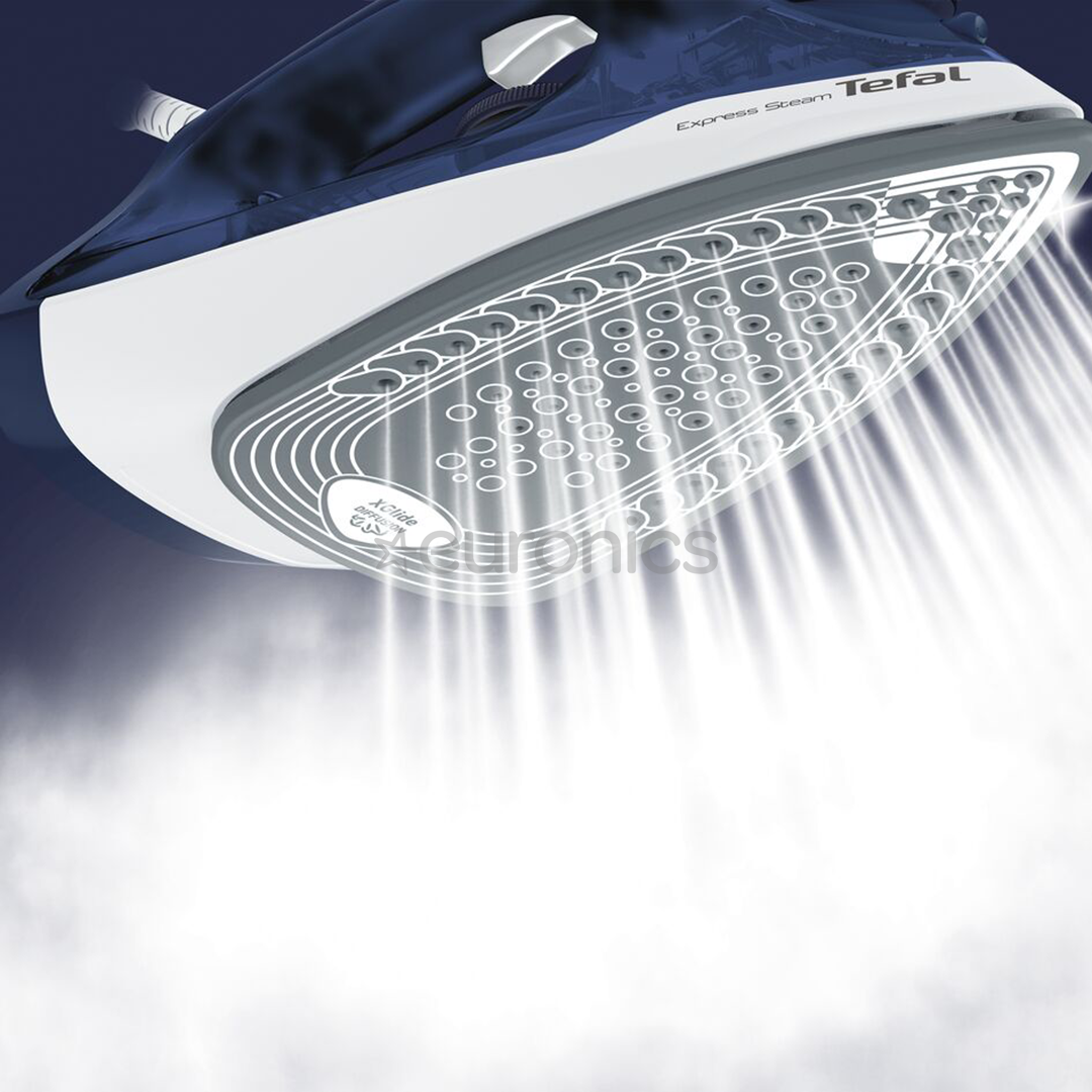 Tefal Express Steam, 2400 Вт, белый/синий - Паровой утюг