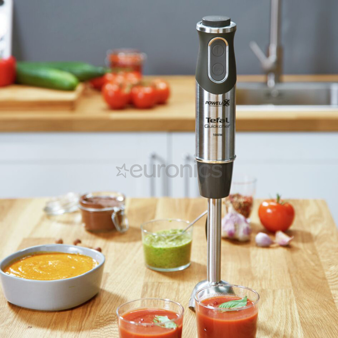 Tefal Quickchef 3in1, 1000 W, melna/nerūsējošā tērauda - Rokas blenderis