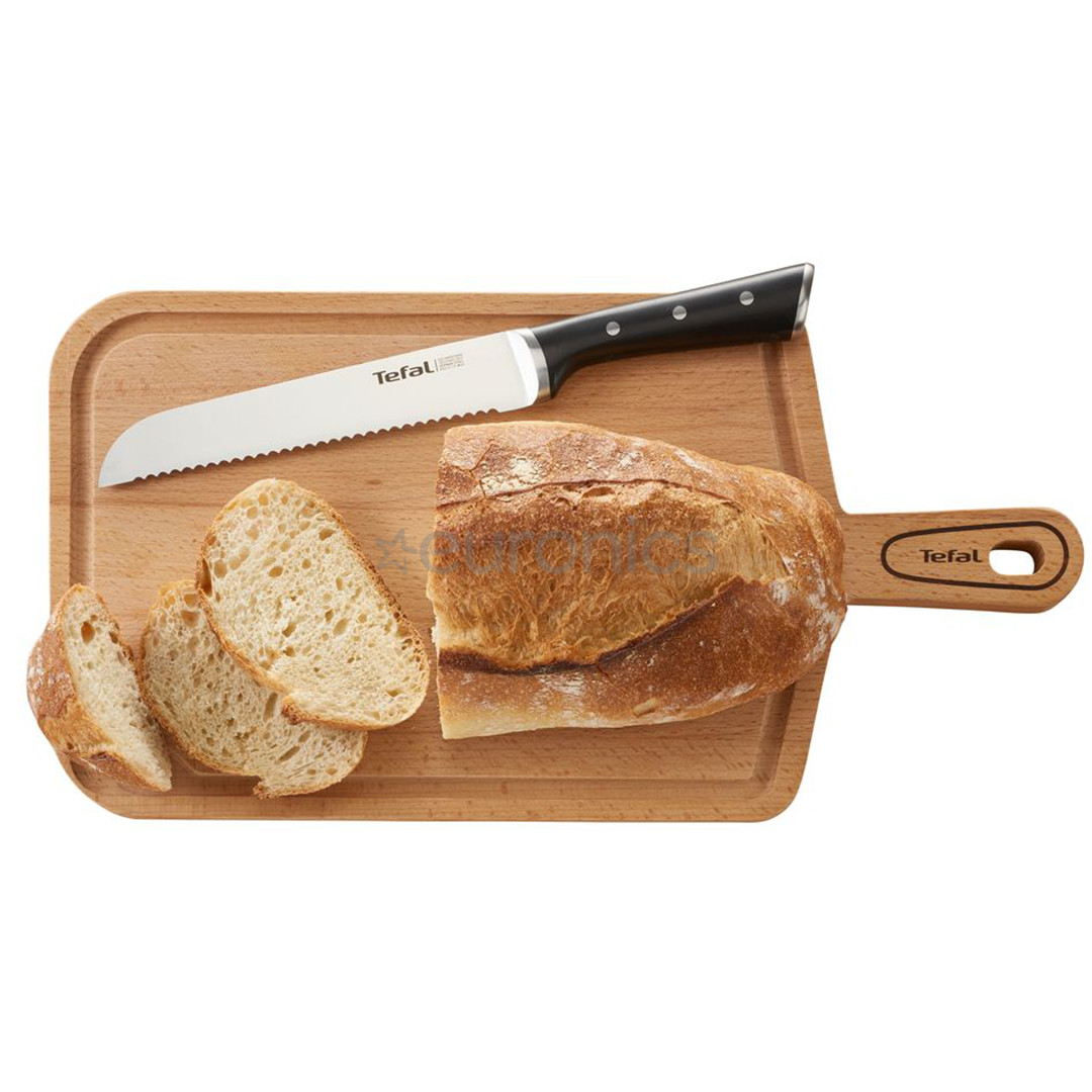 Tefal Ice Force, garums 20 cm, melna/nerūsējošā tērauda - Maizes nazis