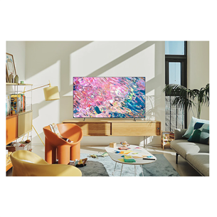 Samsung Q60B, 43'', QLED, Ultra HD, sānu statīvs, melna - Televizors