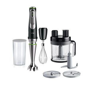 Braun MultiQuick 9, 1200 W, melna/nerūsējošā tērauda - Rokas blenderis MQ9175XL