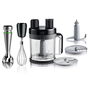 Braun MultiQuick 9, 1200 W, melna/nerūsējošā tērauda - Rokas blenderis