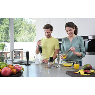 Braun MultiQuick 9, 1200 W, melna/nerūsējošā tērauda - Rokas blenderis