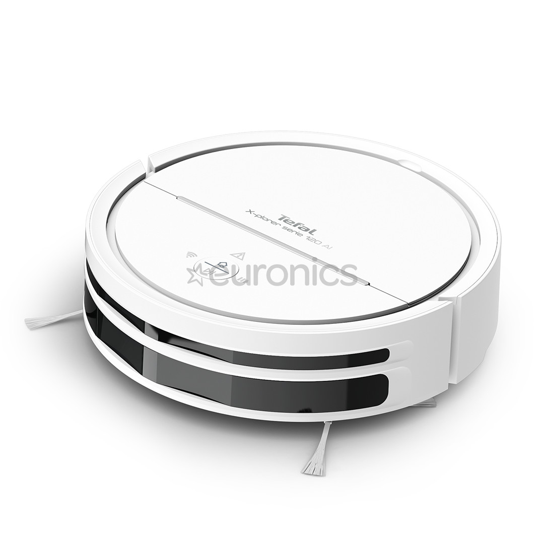 Tefal X-plorer S120 Animal & Allergy, sausā un mitrā uzkopšana, balta - Robots putekļu sūcējs