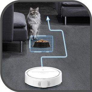 Tefal X-plorer S120 Animal & Allergy, sausā un mitrā uzkopšana, balta - Robots putekļu sūcējs