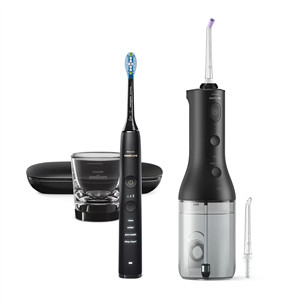 Philips Sonicare DiamondClean 9000, black - Oral Irrigator + Electric Toothbrush HX3866/43