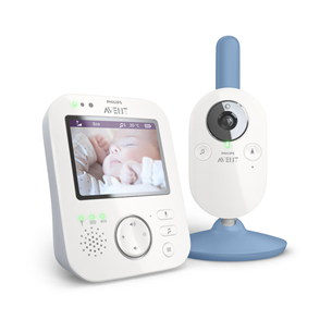 Philips Avent, white/blue - Digital Video Baby Monitor SCD845/52