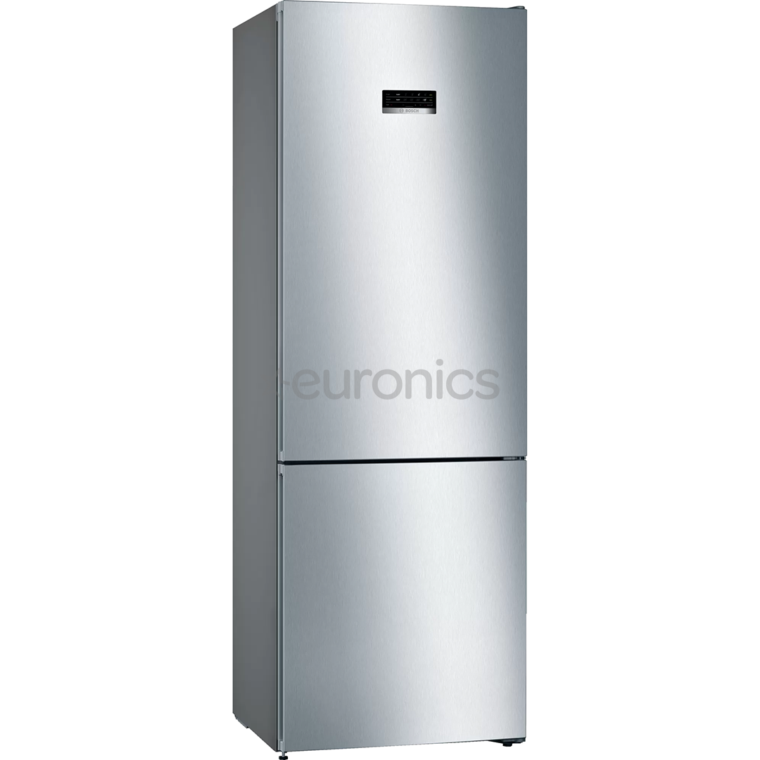 Bosch, NoFrost, 438 л, высота 203 см, нерж. сталь - Холодильник