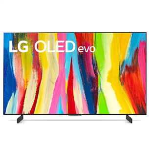 LG OLED42C21LA, OLED 4K, 42", sānu statīvs, pelēka - Televizors