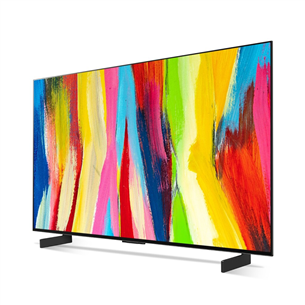 LG OLED42C21LA, OLED 4K, 42", sānu statīvs, pelēka - Televizors