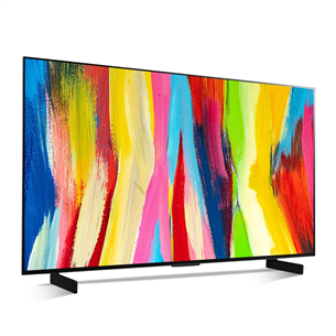 LG OLED42C21LA, OLED 4K, 42", sānu statīvs, pelēka - Televizors