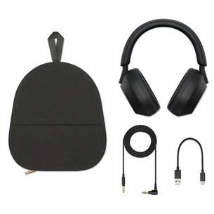 Sony WH-1000XM5, melna - Bezvadu austiņas