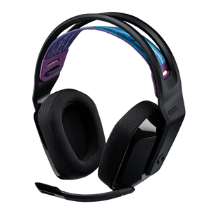 Logitech G535 LIGHTSPEED Wireless Gaming Headset, melna - Bezvadu austiņas ar mikrofonu