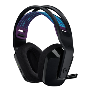 Logitech G535 LIGHTSPEED Wireless Gaming Headset, melna - Bezvadu austiņas ar mikrofonu