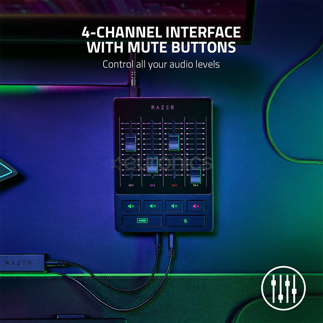 Razer Audio Mixer, melna - Audio kontrolieris