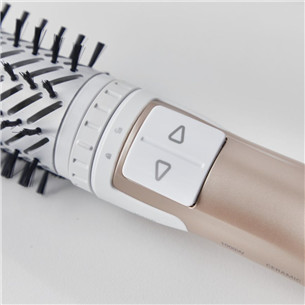Rowenta Brush Activ Compact, 1000W, balta/zelta - Rotējošs matu veidotājs