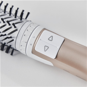 Rowenta Brush Activ Compact, 1000W, balta/zelta - Rotējošs matu veidotājs