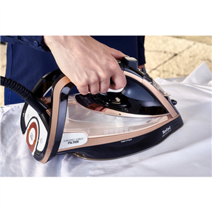 Tefal Ultimate Pure, 3200 W, melna/rozā - Tvaika gludeklis