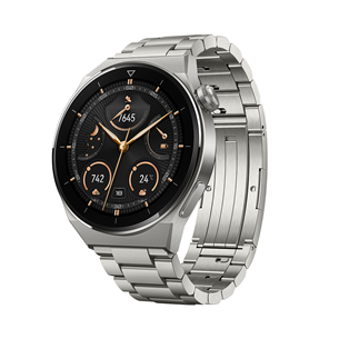 Huawei Watch GT 3 Pro, 46 mm, titāna siksniņa, titāna - Viedpulkstenis