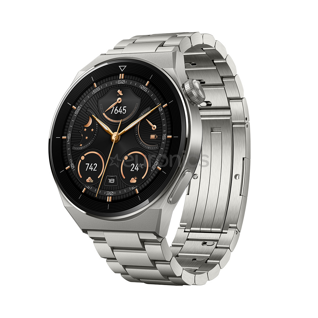 Huawei Watch GT 3 Pro, 46 мм, титановый корпус и титановый ремешок - Смарт-часы
