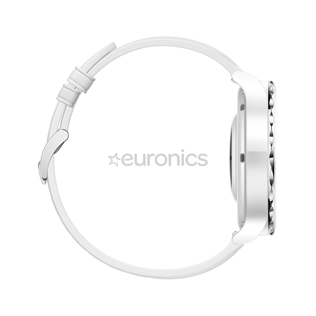 Huawei Watch GT 3 Pro, 43 мм, белый керамический корпус и белый кожаный ремешок - Смарт-часы