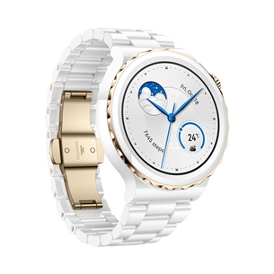 Huawei Watch GT 3 Pro, 43 mm, ceramic strap, white/gold - Smartwatch