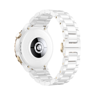 Huawei Watch GT 3 Pro, 43 mm, keramikas siksniņa, balta/zelta - Viedpulkstenis