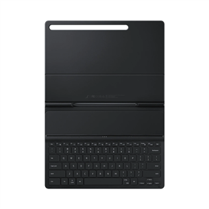 Samsung Galaxy Tab S7+ / S7 FE (12.4 in), melna - Apvalks ar klaviatūru planšetdatoram