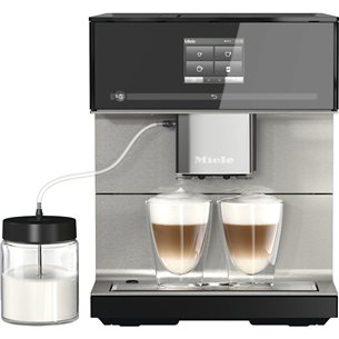 Miele CoffeePassion, melna/alumīnija - Kafijas automāts CM7550B