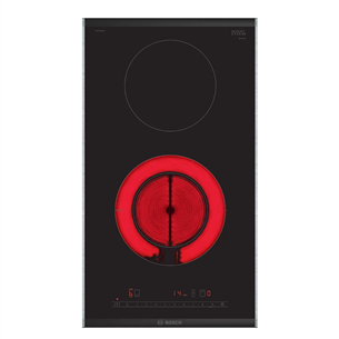 Bosch Domino, platums 30.6 cm, melna - Iebūvējama keramiskā plīts virsma PKF375FP2E