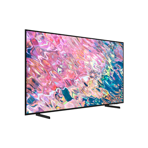 Samsung Q60B, 85'', QLED, Ultra HD, 4K Smart, HDR, sānu statīvs, melna - Televizors