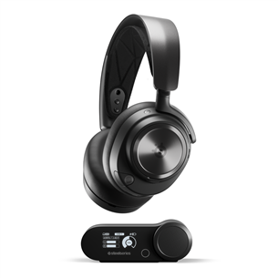 Steelseries Arctis Nova Pro Wireless, melna - Bezvadu austiņas ar mikrofonu 61520