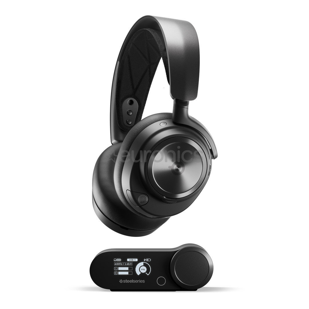 Steelseries Arctis Nova Pro Wireless, черный - Беспроводная гарнитура
