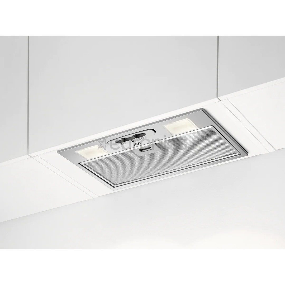 AEG, 330 m³/h, width 52 cm, grey - Built-in Cooker Hood