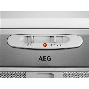 AEG, 330 m³/h, width 52 cm, grey - Built-in Cooker Hood