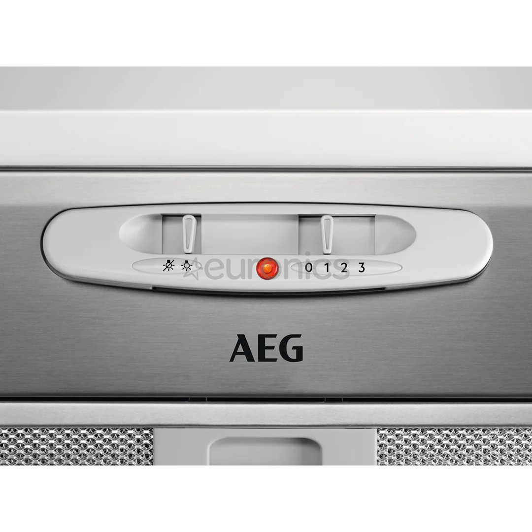 AEG, 330 m³/h, width 52 cm, grey - Built-in Cooker Hood