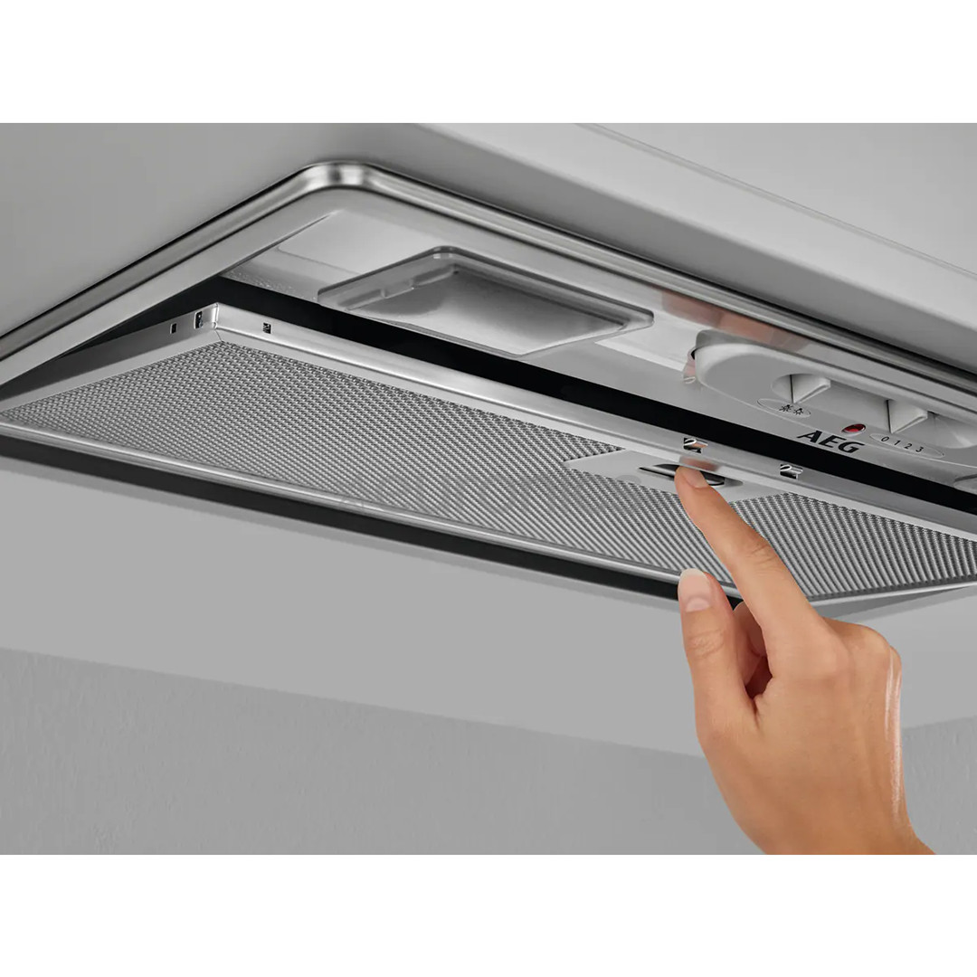 AEG, 330 m³/h, width 52 cm, grey - Built-in Cooker Hood