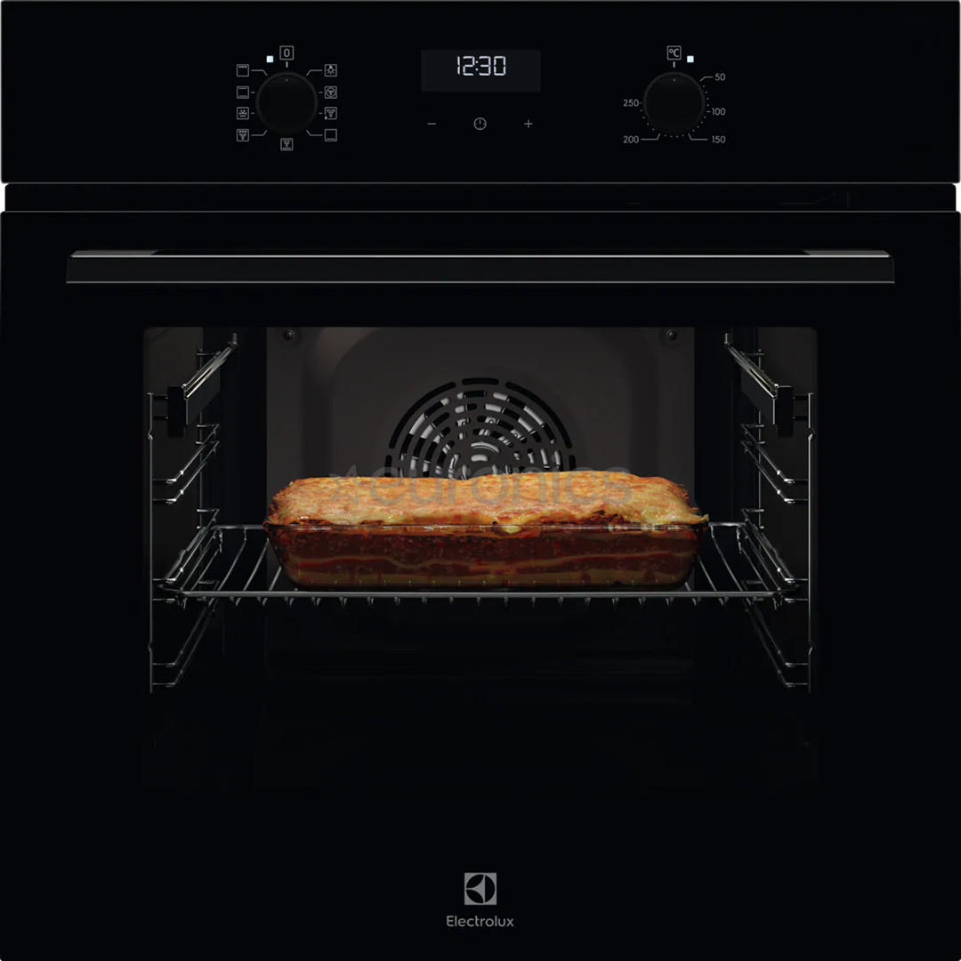 Electrolux, 65 L, melna - Iebūvējama elektriskā cepeškrāsns