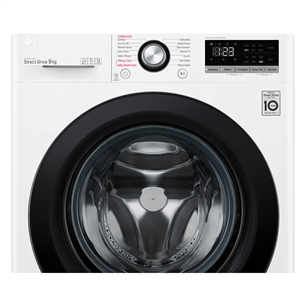 LG, 9 kg, dziļums 56.5 cm, 1400 apgr/min. - Veļas mazgājamā mašīna ar priekšējo ielādi