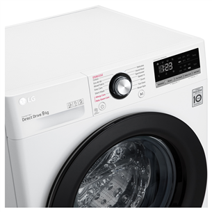 LG, 9 kg, dziļums 56.5 cm, 1400 apgr/min. - Veļas mazgājamā mašīna ar priekšējo ielādi
