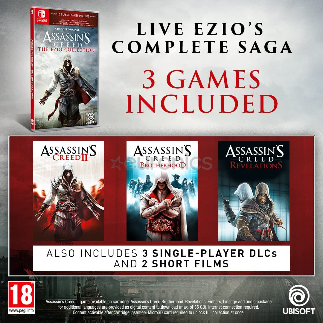 Assassin’s Creed: The Ezio Collection (spēle priekš Nintendo Switch)