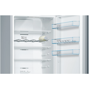 Bosch, NoFrost, 368 L, height 203 cm, inox - Refrigerator