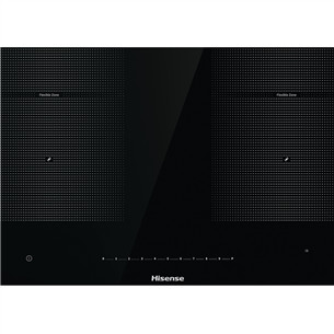 Hisense, ширина 79,5 см, без рамы, черный - Интегрируемая индукционная варочная панель