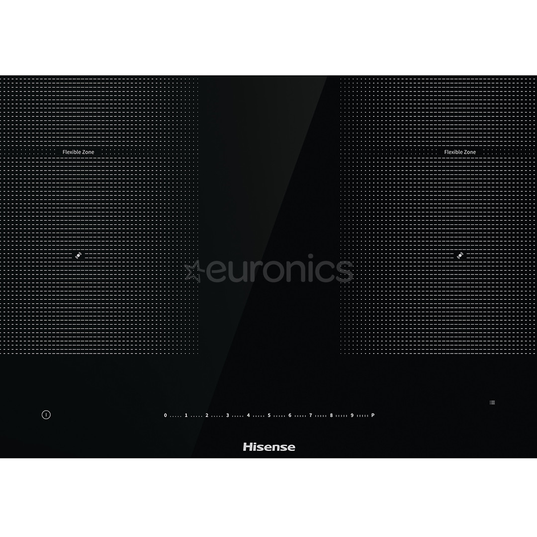 Hisense, ширина 79,5 см, без рамы, черный - Интегрируемая индукционная варочная панель
