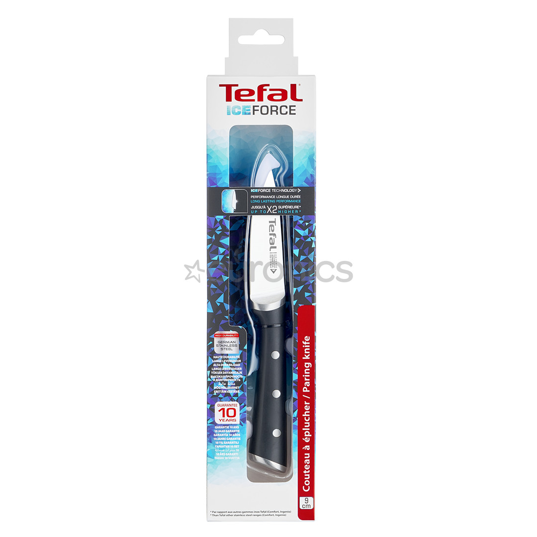 Tefal Ice Force, garums 9 cm, melna/nerūsējošā tērauda - Nazis