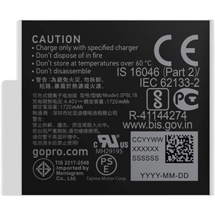 GoPro Enduro Rechargeable Li-Ion Battery for HERO9/10/11/12 Black - Maiņas akumulators kamerai