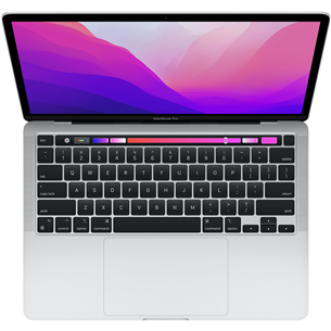 Apple MacBook Pro 13'' (2022), M2 8C/10C, 8 ГБ, 256 ГБ, ENG, серебристый - Ноутбук
