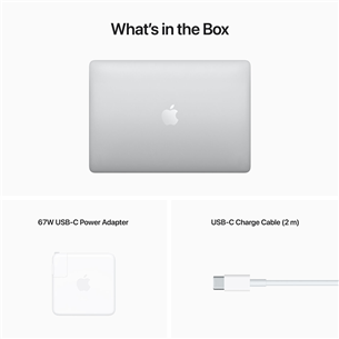 Apple MacBook Pro 13'' (2022), M2 8C/10C, 8 GB, 256 GB, ENG, silver - Notebook